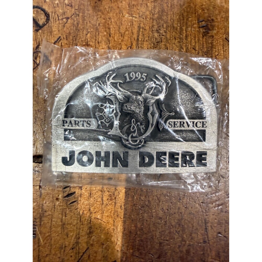 Vintage 1995 John Deere Parts & Service Limited Edition Belt Buckle NIP Serial #